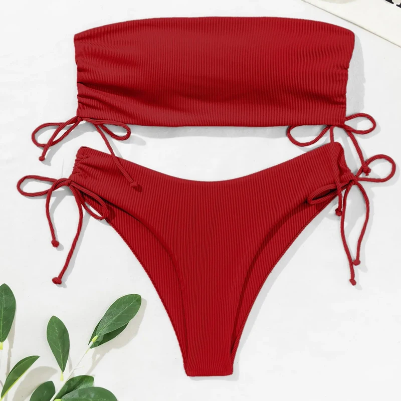 

Swimsuit Woman 2023 Summer Sexy Bikinis Sets Low Waist Bikini Set 2 Piece Summer Female Swim Beach Wear Bathing Suit