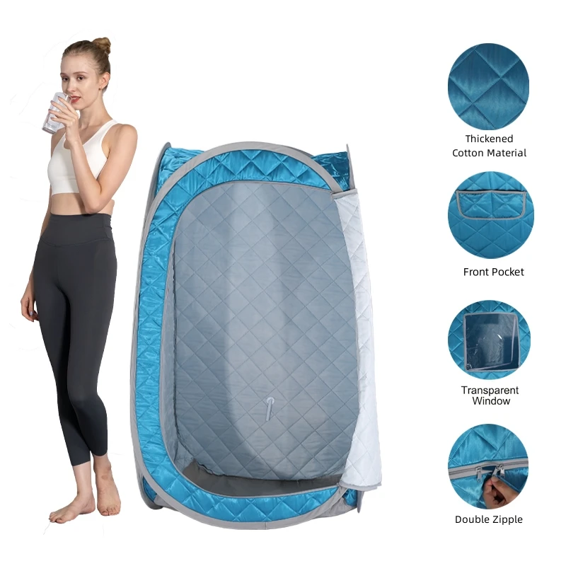 Steam Sauna Set Foldable One Person SPA Tent with 4L Larger Steamer,Remote Control, Weight Loss&Detox Паровая сауна 2