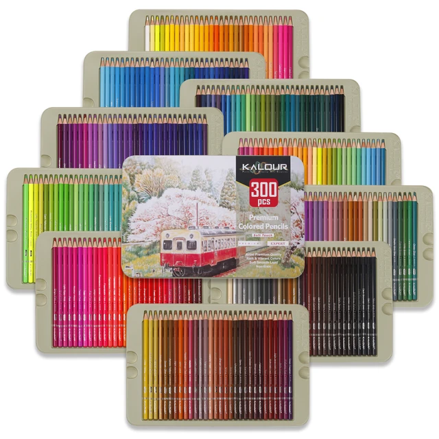 Hippie Crafter 72 Pc Professional Colored Pencils Set