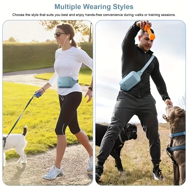 Silicone Dog Treat Pouch Carabiner Kids Round Zipper Closure Pouch Earphone Storage Bag Pocket Size Dog Cat Snack 1PC