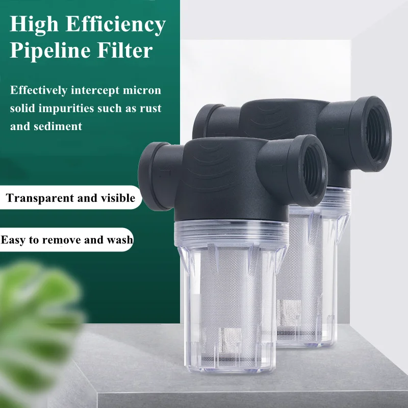 Garten Bewässerung Filter 1/2'' 3/4'' 1'' Bewässerung System Verunreinigung Vorfilter Wasser Pumpe Filter Haushalt Wasser Rohr Sieb – Detail 1