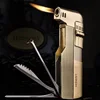 Butane Jet Lighter with Pipe Tool Pipe Rod Lighter Multifunction Gas Lighter Free Fire Compact Cigarette Accessories Cigar Man 1