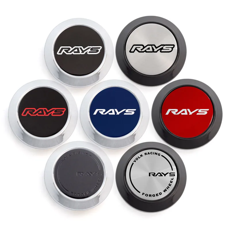 4PCS/lot 64MM Car Styling RAYS VOLK Logo Wheel Center Caps Dust-Proof caps for Japan Tokyo Rim TE37 Time Attack