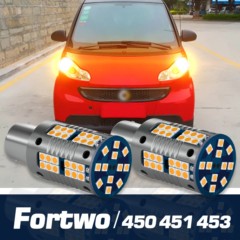 

2pcs LED Turn Signal Light Canbus Accessories For Smart Fortwo MK1 450 MK2 451 MK3 453 1998-2019 2007 2008 2009 2014 2015 2016