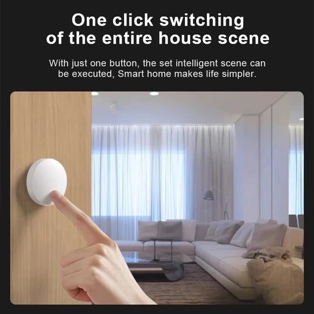 PTX Smart Switch Wireless Mini Switch Key Bluetooth Connection Remote Button smart Home Security Work With Xiaomi Mi home App 5