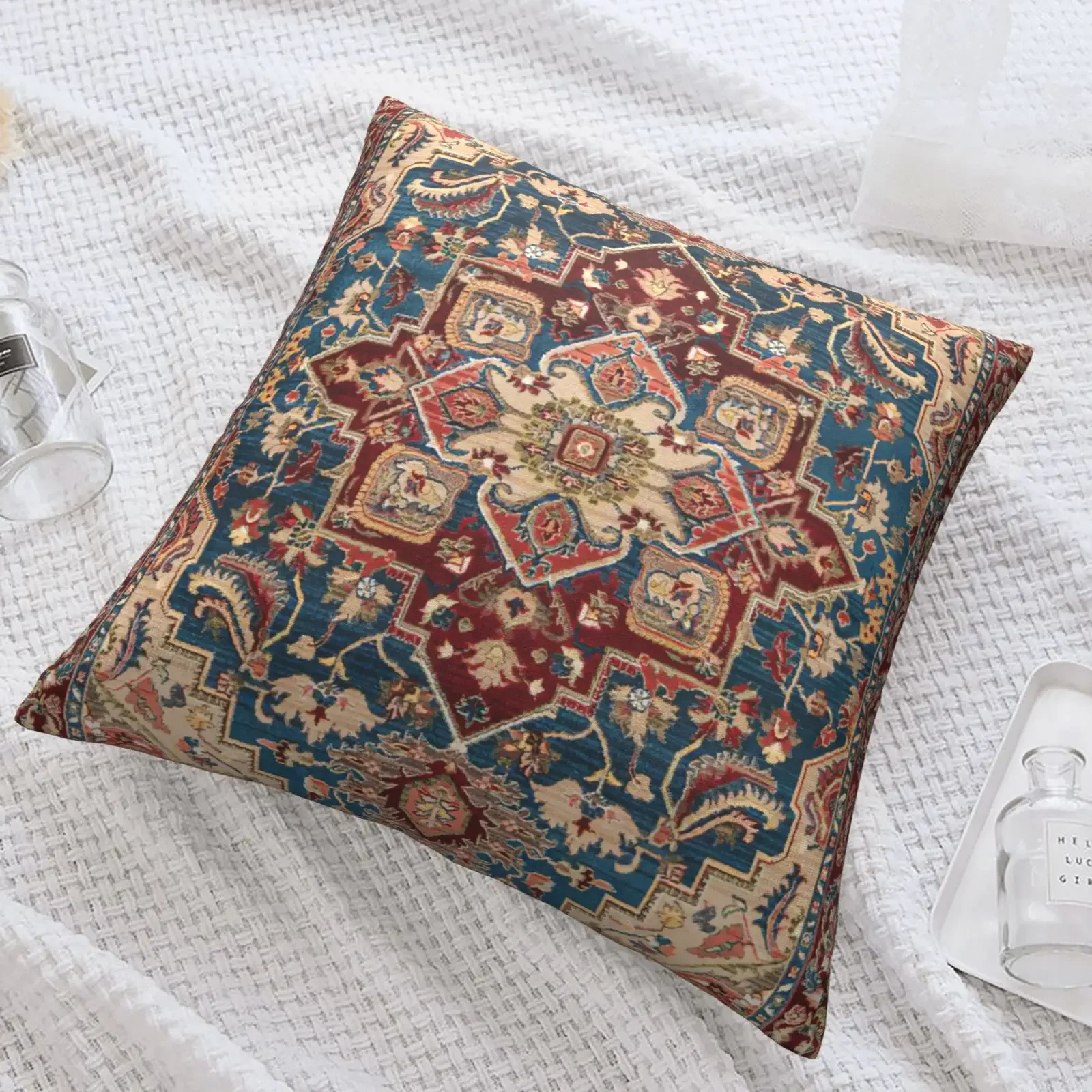 Moroccan ethnic cushion cover, short plush pillowcase 40x40 45x45 50x50 60x60, sofa decorative cushion cover, home decoration 4