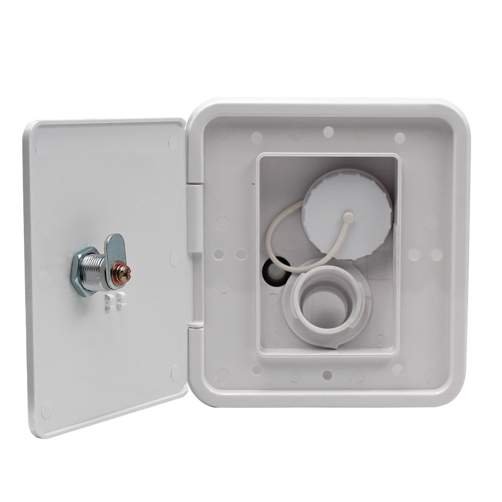 Universal controllable White Gravity Water /water intake Fill Dish Lock Keys RV Trailer Camper for RV Trailer Universal controllable White Gravity Water /water intake Fill Dish Lock Keys RV Trailer Camper for RV Trailer