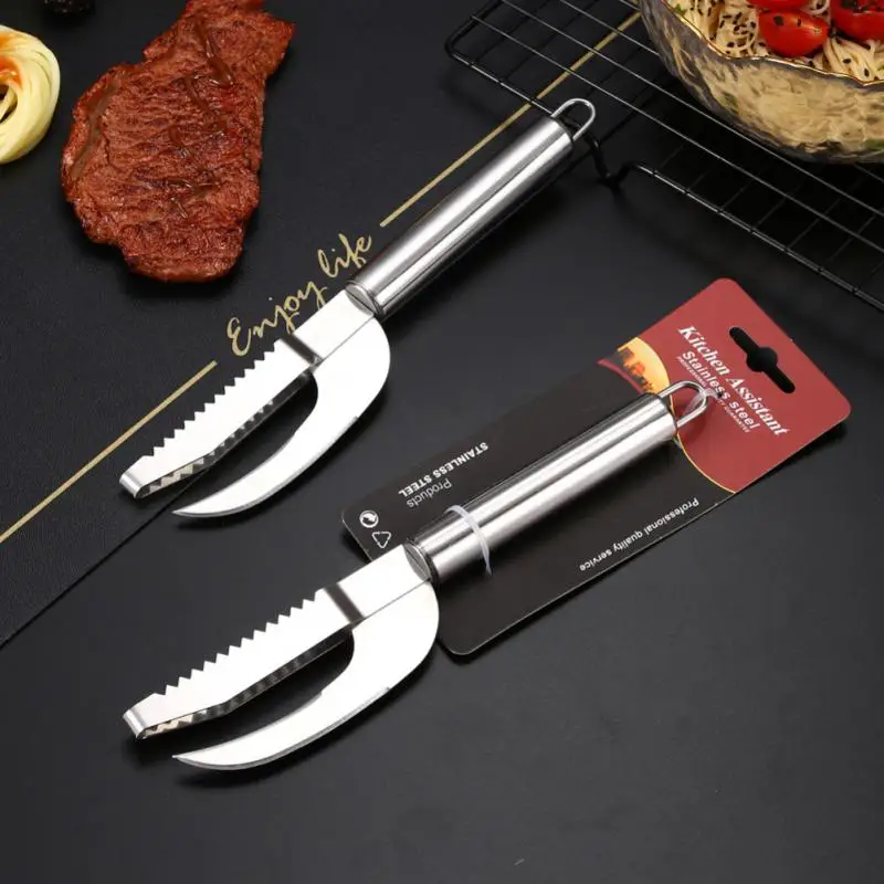 Fish Scaler Tool Scraping Fish Scraper Cleaning Knife Remover Cleaner Kill Knife Bone Tweezers Kitchen Accessories Gadget Fish Scales Scraper Fish Bone Tweezers Fish Scale Cleaner Fish Scale Scraper