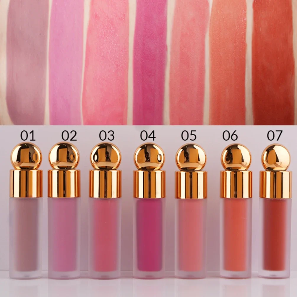 Custom 7 Color Liquid Blush Portable Esay To Use Long Lasting Brighten Easy To Wear Face Makeup Bulk Private Label 3