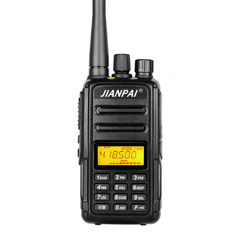 Jianpai V468pro Walkie-talkie Outdoor Handheld IP54 Waterproof Manual FM Self-driving Tour Port Land