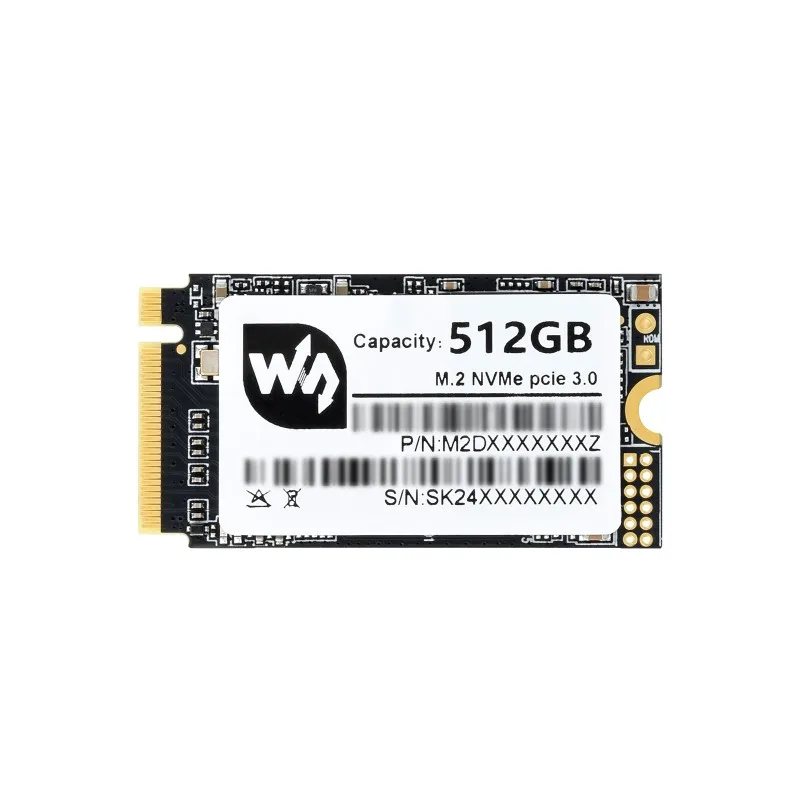 Waveshare SK M2 NVME 2242 128GB / 256GB / 512GB High-speed Solid State Drive, High-speed Reading/Writing