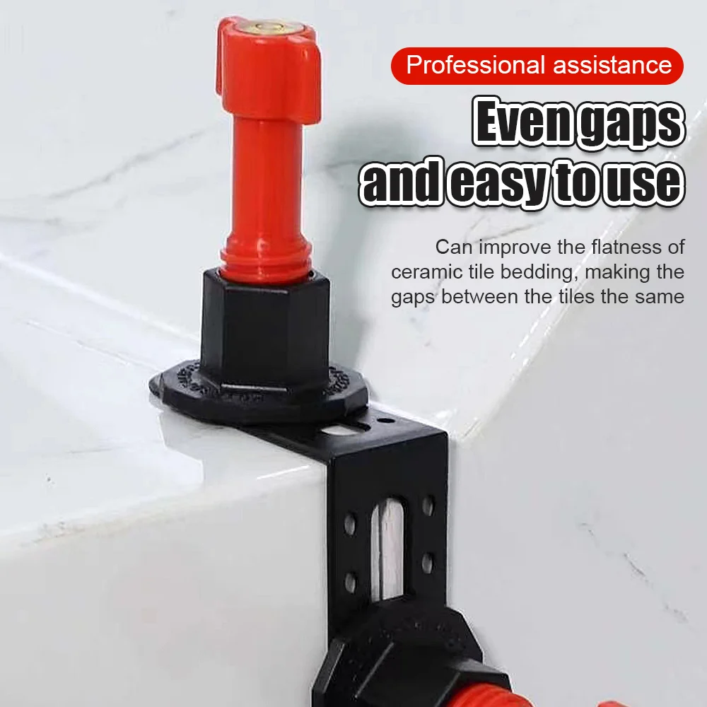 25/50Pcs Tile Leveling System Angle Leveling Can Be Used with Tile Gasket for Positioning The Seam Construction Tool tile spacers tile leveling clips tile leveling tools