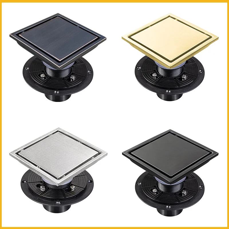Square Invisible Stainless Steel Floor Drain Deodorant Garbage Filter Drain Shower Floor Water Filter Bathroom Accessories