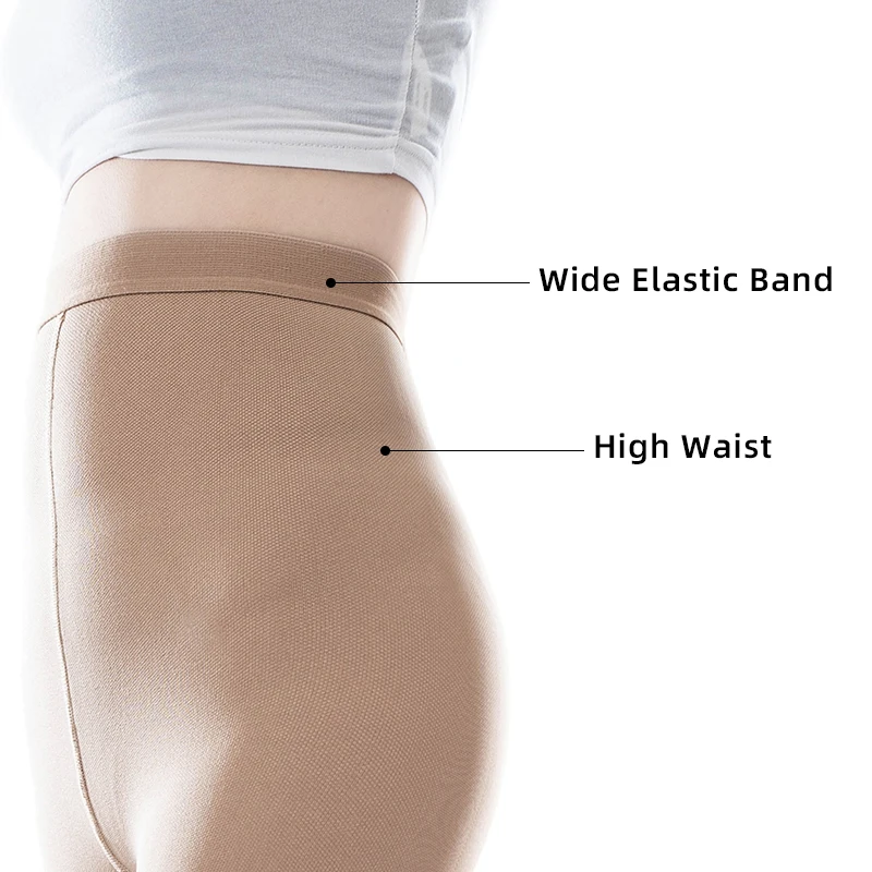 20-30mmHg Women Medical Compression Pantyhose Stockings Varicose Veins Footless Graduated Support Thighs Pantyhose Sleeve M-5XL 4