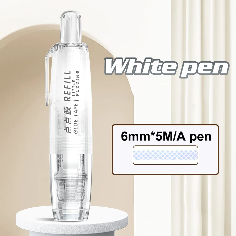 Retractable Double-Sided Tape Roller with Refills: Precision Adhesive Dispenser for Scrapbooking and Crafts