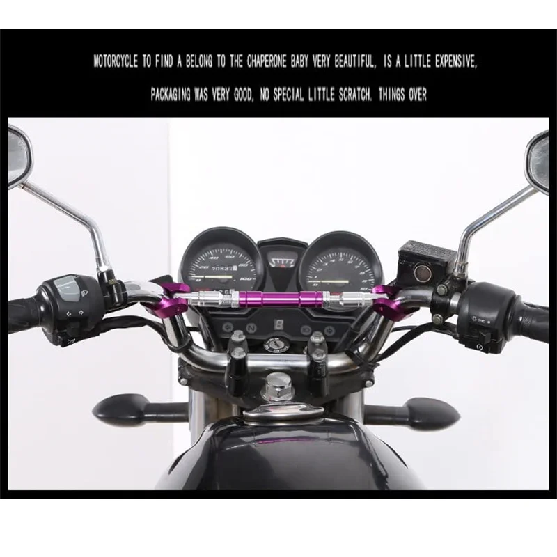 Aluminum Alloy Motorcycle Handlebar Reinforcing Balance CrossBar Strengthen Lever Bar Adjustable Universal