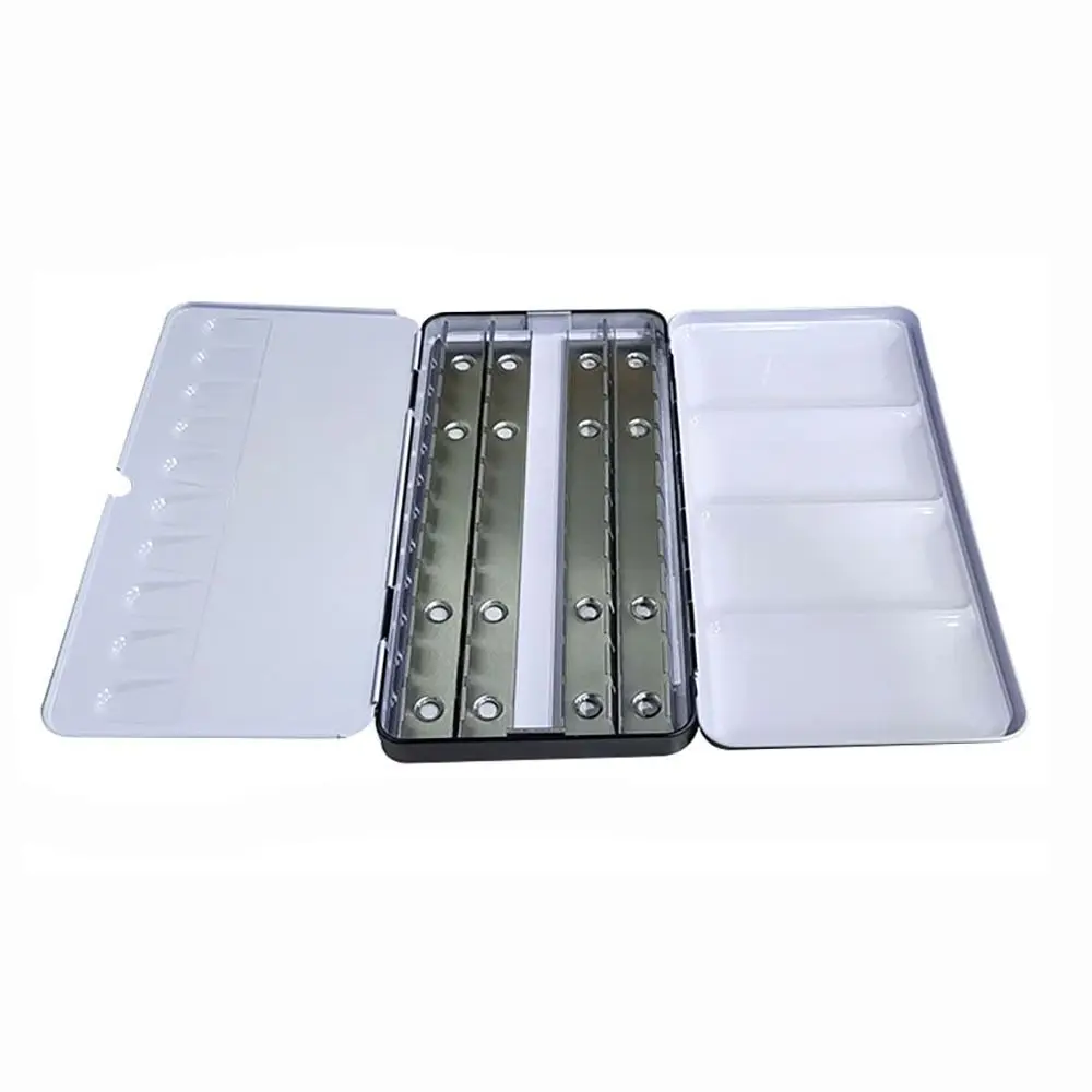 Art Supplies Creative Empty Paint Palette Watercolor Storage Case Pigment Box Grids Slots Painting Tools Drawing Supplies 2
