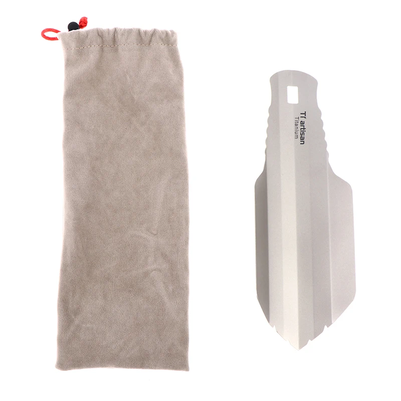 Pure Titanium Ultralight Backpacking Potty Trowel Outdoor Compact Poop Shovel/Trowel Multi Tools for Hiking Camping and Survival