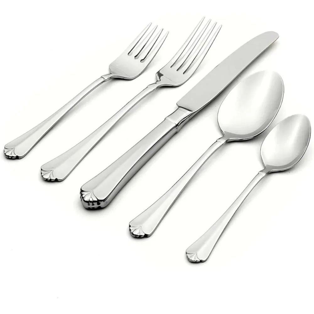 

Stainless Steel Cutlery Julliard 20-Piece Flatware Set Service for 4 Spoons and Forks Set Tableware Spoon Dinnerware Dining