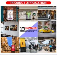 32 43 55 Inch 4k Semi-outdoor Poster Android Monitor Advertising Players Lcd Display Screen Shop Window Facing Digital Signage 1