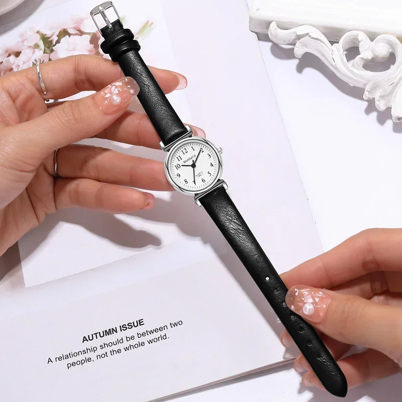 Elegant Retro-Style Women's Casual Digital Watch with Small Dial