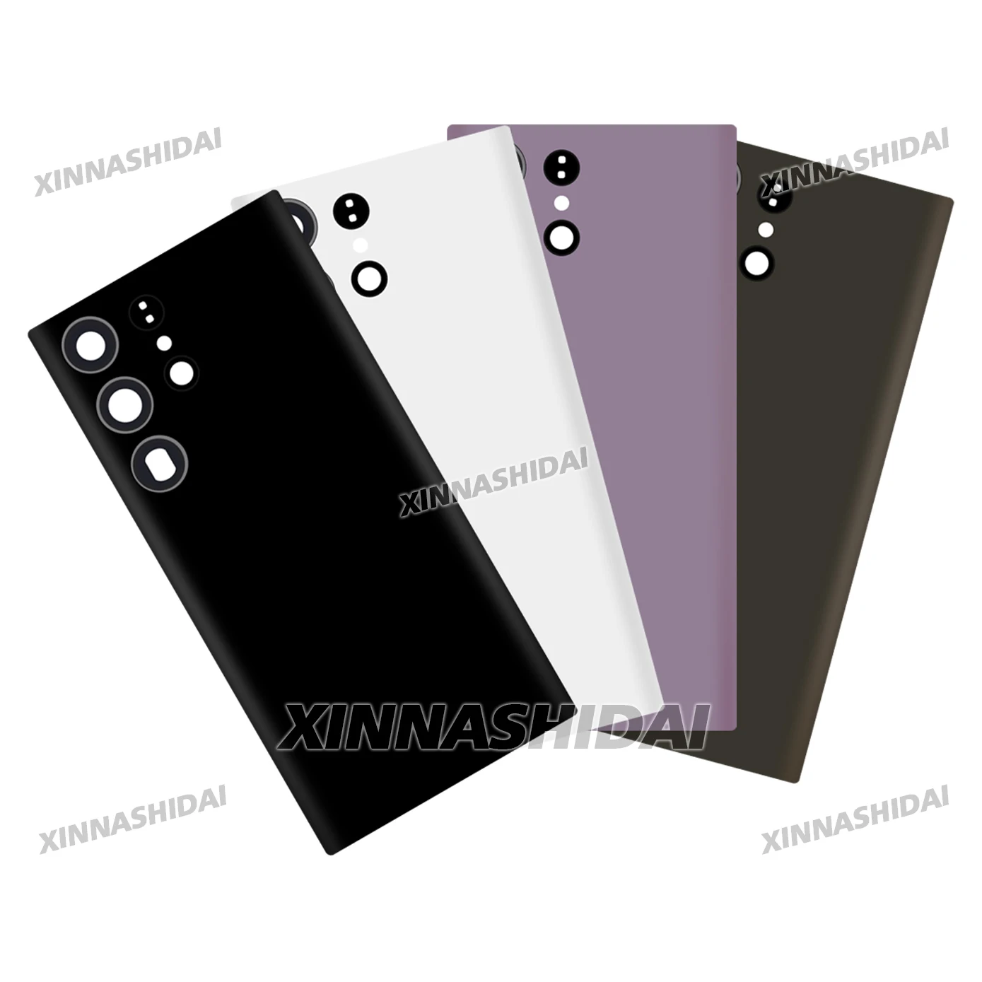 삼성 갤럭시 S23 울트라 배터리 백 커버 수리 어셈블리용 AAA+ 하우징, 도어 폰 후면 케이스 및 카메라 렌즈 교체