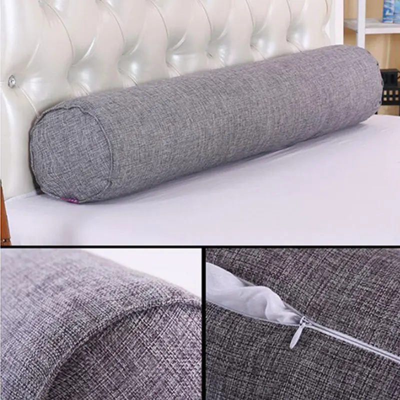 Cotton Linen Cylindrical Pillow Case Image 6