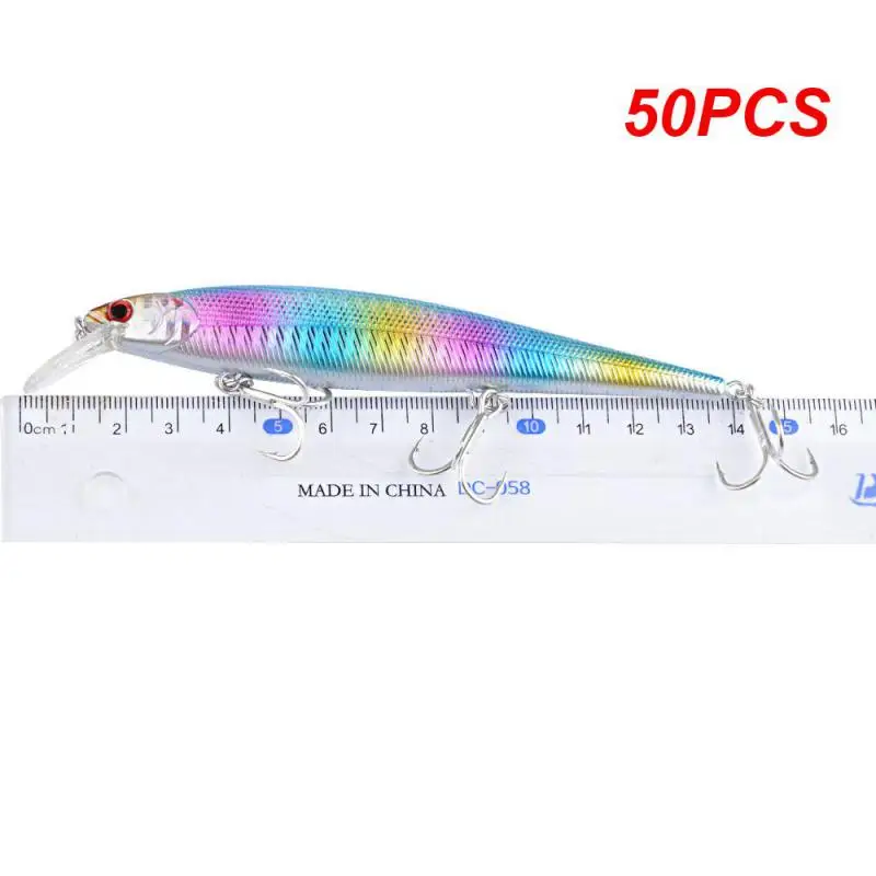 

50PCS 130mm 23g Big Minnow Fishing Lure Floating Hard Bait Artificial Bait Wobblers Seawater Long Casting Lure Fishing Tackle