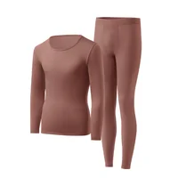 Sous-vêtement thermique ultra-fin pour hommes, 1 pièce, haute élasticité, grande taille, température constante, sans couture, manches longues, ensemble de fond 6