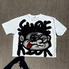 Vintage Big Face Graphic Print Cotton T-Shirt Men Y2K Summer Short Sleeves Vintage Oversize Tshirt Streetwear Women Tops 3