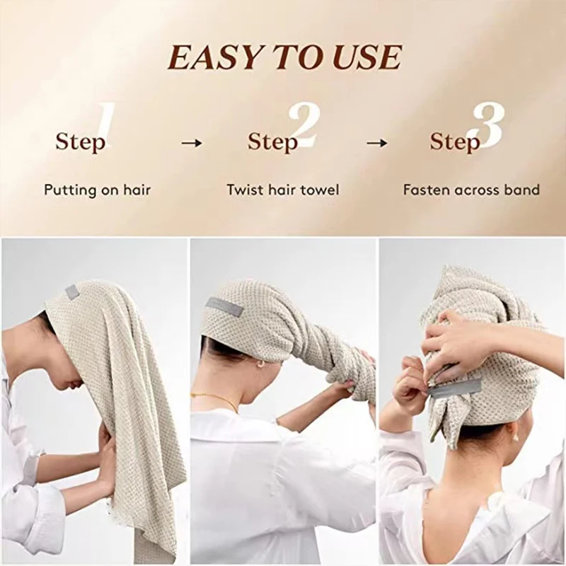 63x106cm Girl Hair Towel Microfiber is Super Absorbent Skin-friendly Soft Bath Towel For Adults and Children