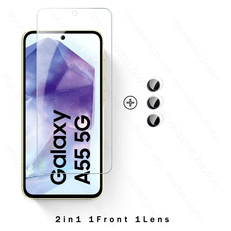 Universal 4-in-1 Tempered Glass Screen and Camera Protector