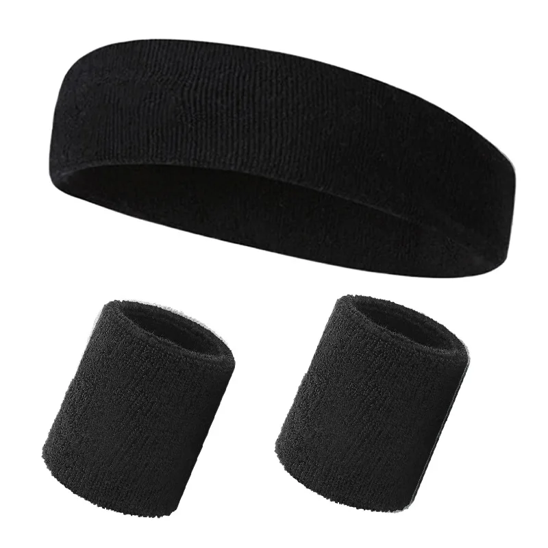 Negro - Set de 3 Bandas Deportivas