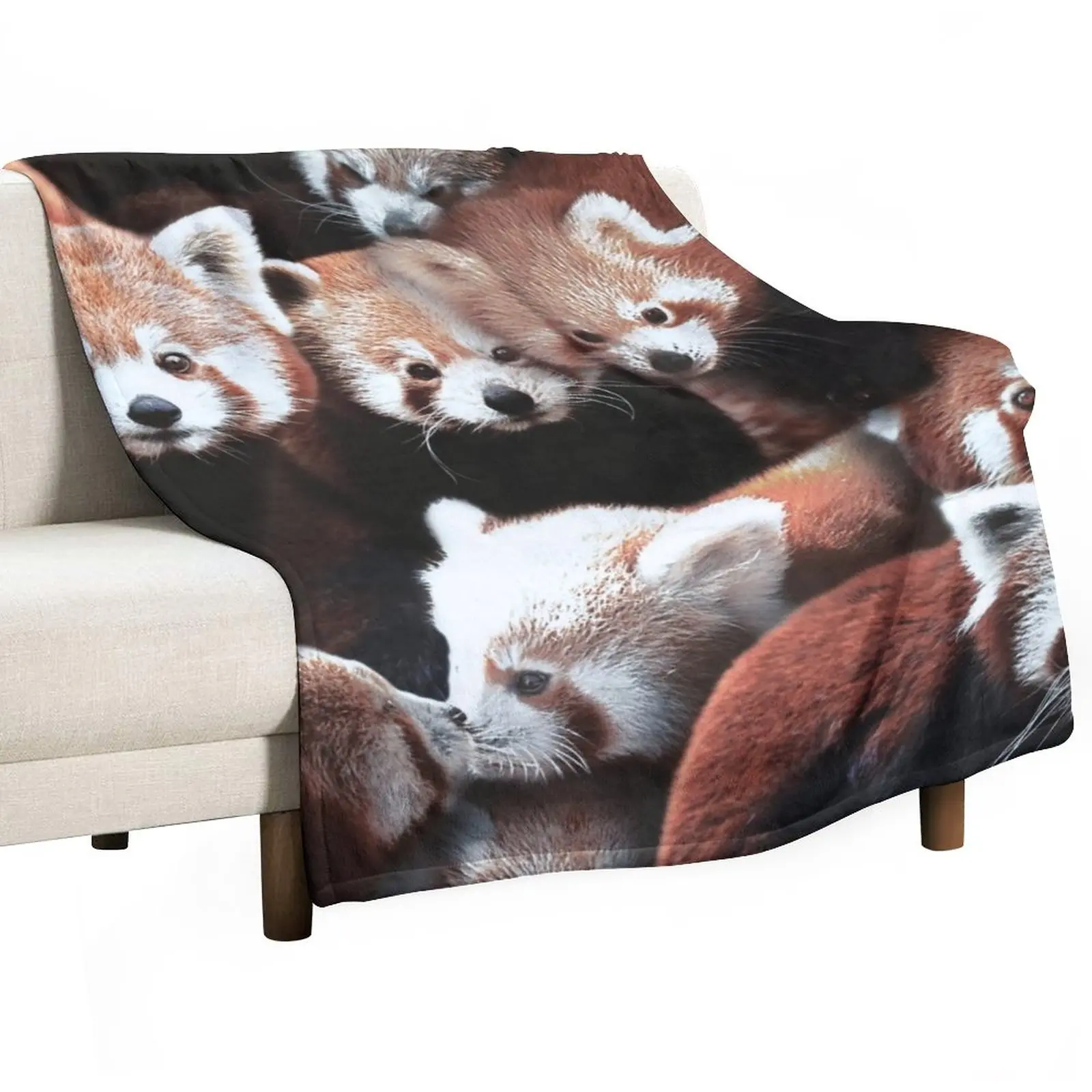 

Red Pandas Throw Blanket Camping Blanket Hairy Blankets Bed linens
