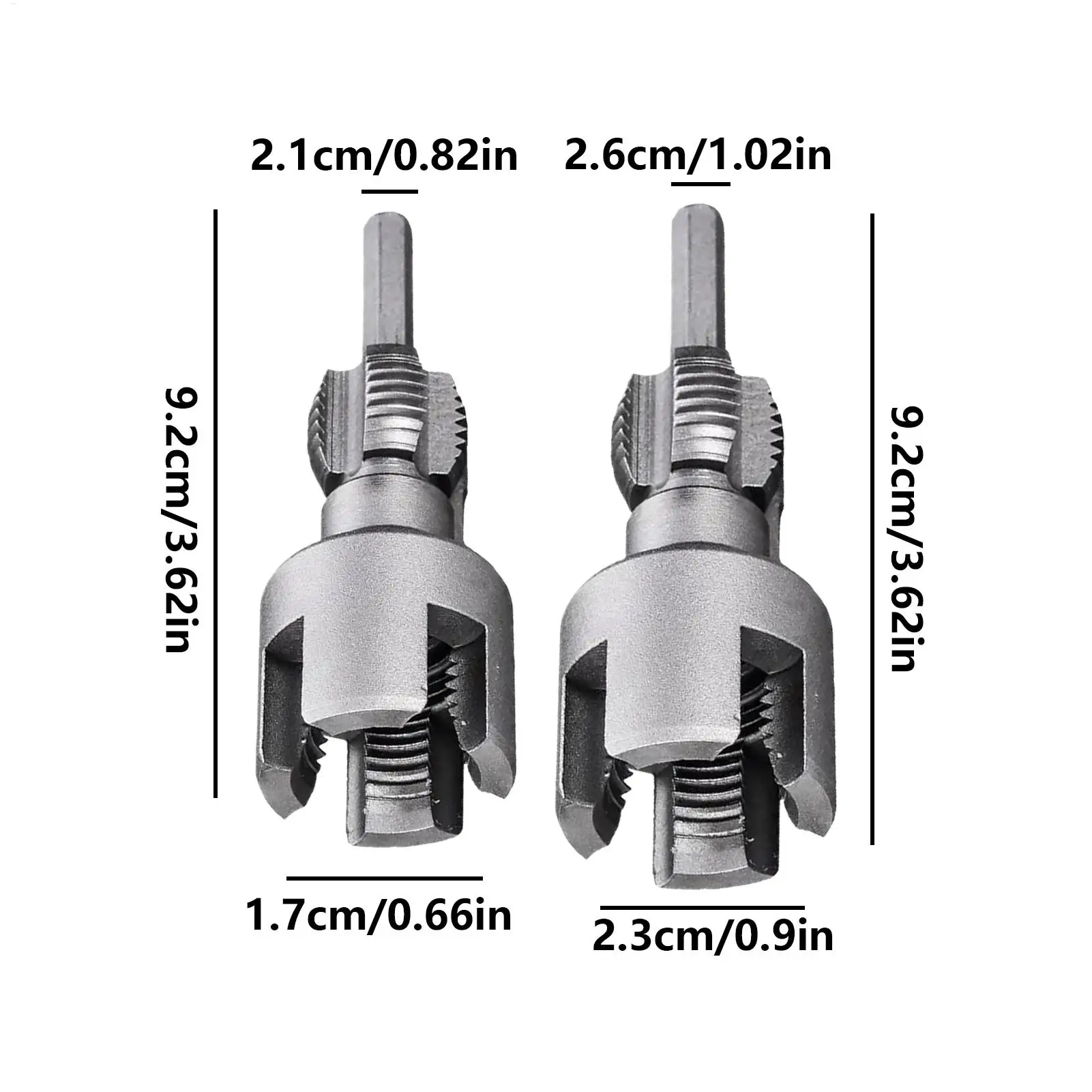 통합 내부 외부 파이프 나사 절단 도구 전기 드릴 PVC Threader 1/2 ''& 3/4'' 수도관 나사 제조기 도구