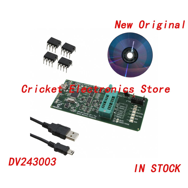 

DV243003 инструмент для разработки интегральной схемы памяти MPLAB, стартовый набор для продуктов памяти