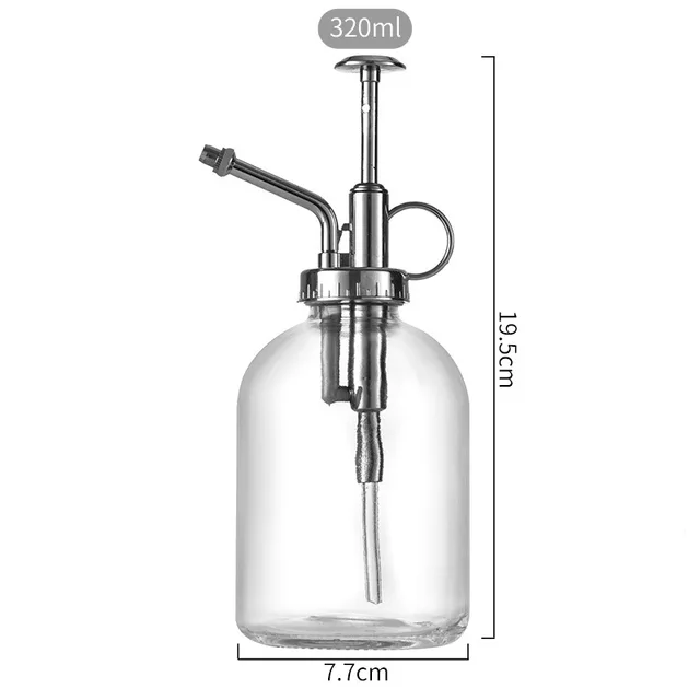 220-360ml Transparent Glass Watering Can Gardening Household Water Sprinkler Watering Can Watering Spray Can Home Decor 6