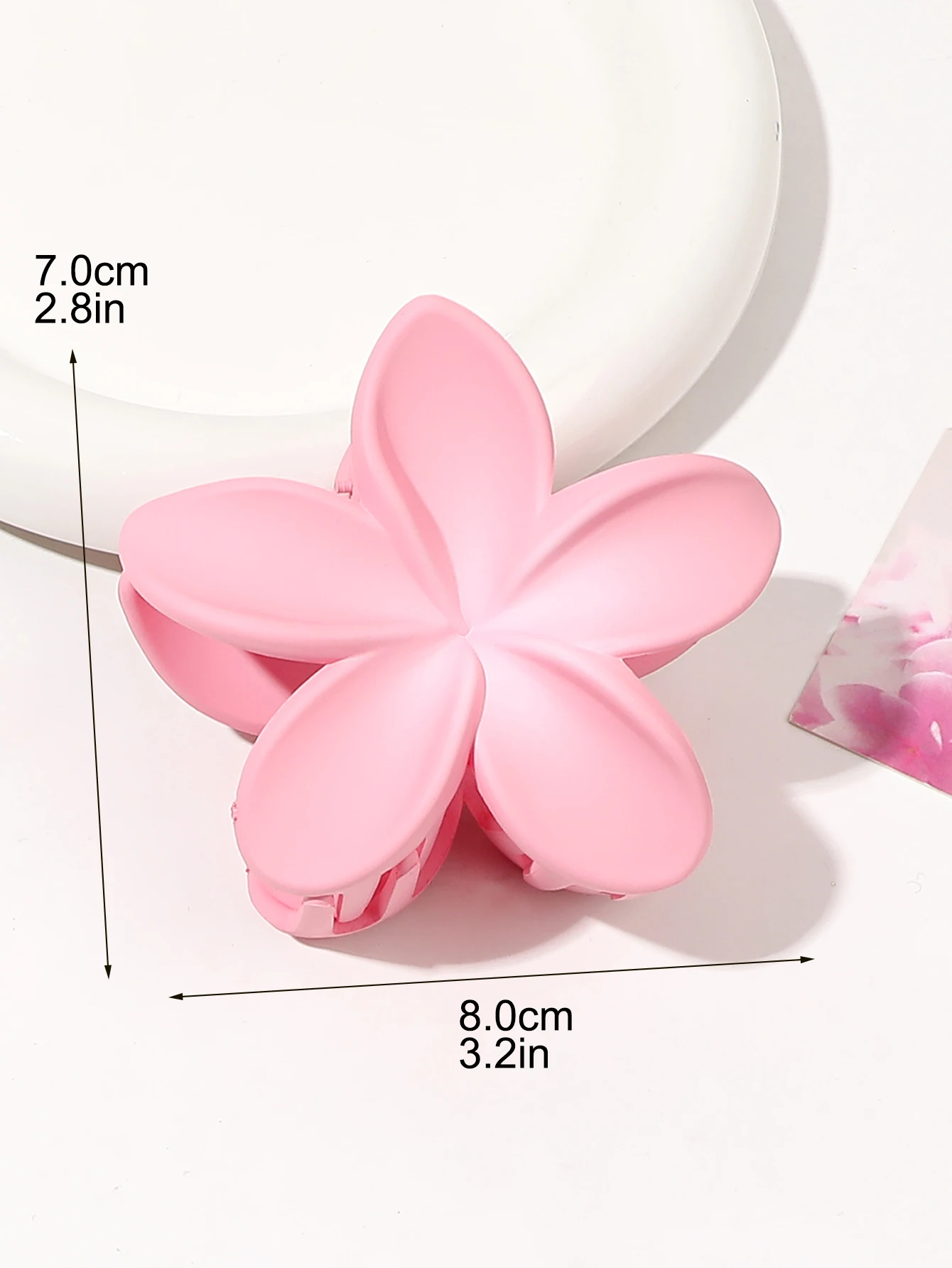 6 Stück Große Blumen-Haarklammern Für Frauen Und Mädchen – Matte Haarspangen Mit Starkem Halt, Ca. 7 Cm Durchmesser