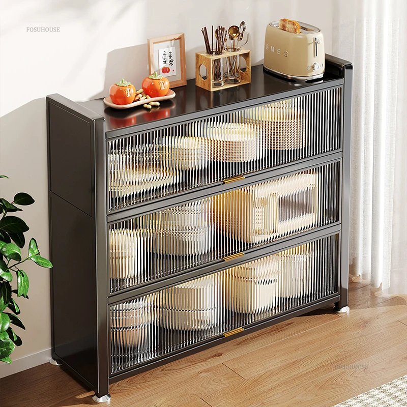 Nordic Minimalist Kitchen Cabinet Storage Kitchen Cabinets Multi-functional Multi-layer Home Small Apartment Storage Cabinets