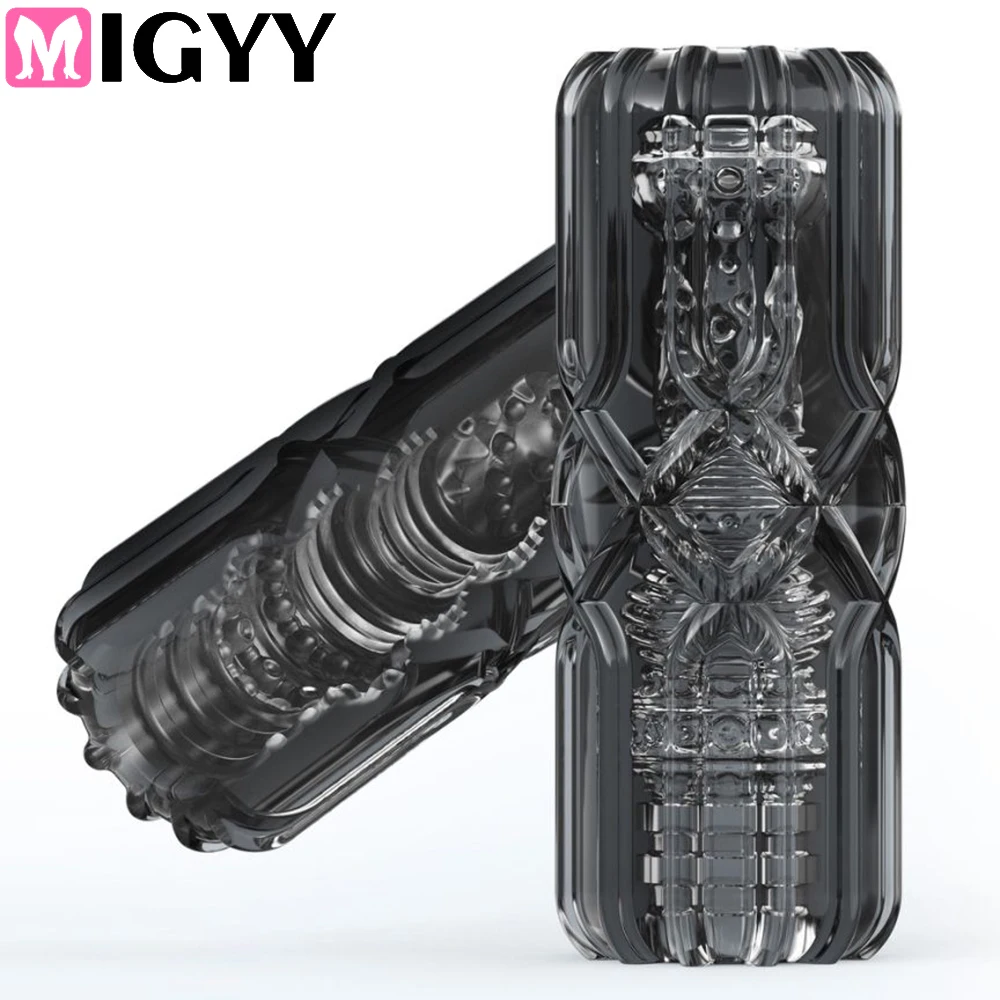Männlicher Masturbator Cup Soft Pussy Sexspielzeug Transparente Vagina Erwachsene Ausdauertraining Vakuum Pocket Cup Sexprodukte für Männer 18 1