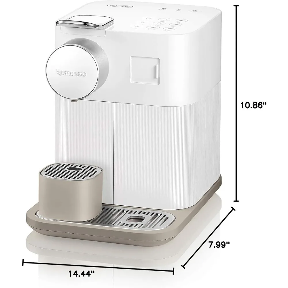 Espresso Machine With Milk Frother Coffee Capsules Maker Italian Capsule Kitchen Appliances Home, Fresh White 5