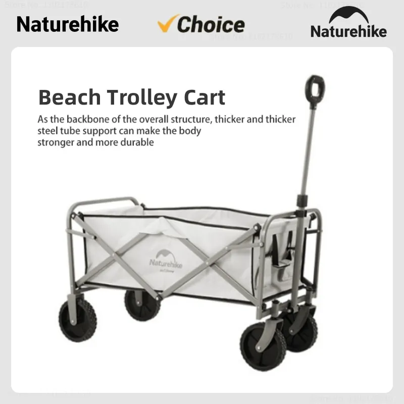

Naturehike Outdoor Garden Park Utility Kids Wagon Portable Beach Trolley Cart Foldable Camping Trolley Cart Adjustable Handle