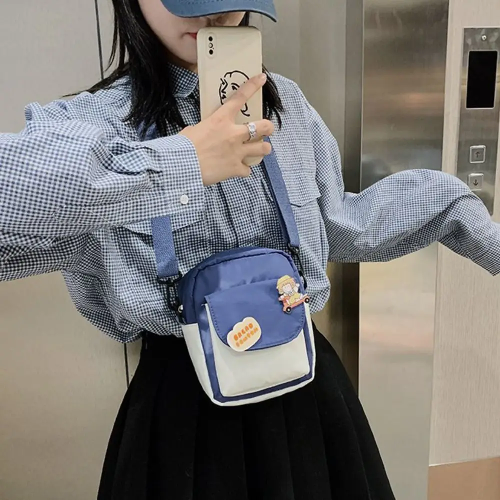 Girls Crossbody Purse Cute Crossbody Bag Nylon Little Purses Mini Shoulder Bags Wallets for Girls - 3