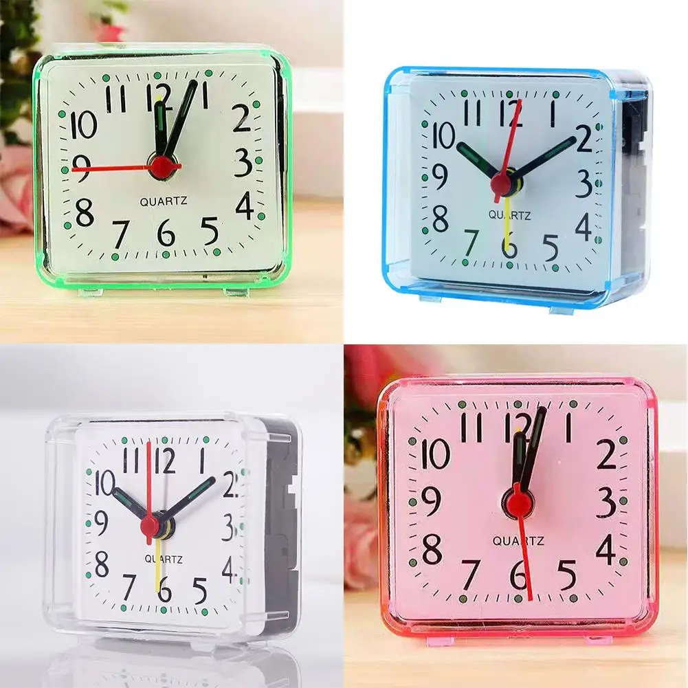 

Bedside Small Alarm Clock Quartz Battery Operated Wake Up With Beeping Sound Gifts For Children Bedroom Ornaments 6.2x3x5.9cm