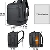 40L Expandable USB Travel Backpack Flight Approved Carry-On Bag for Airplanes Water-Resistant and Durable Fits 17-Inch Laptop 6