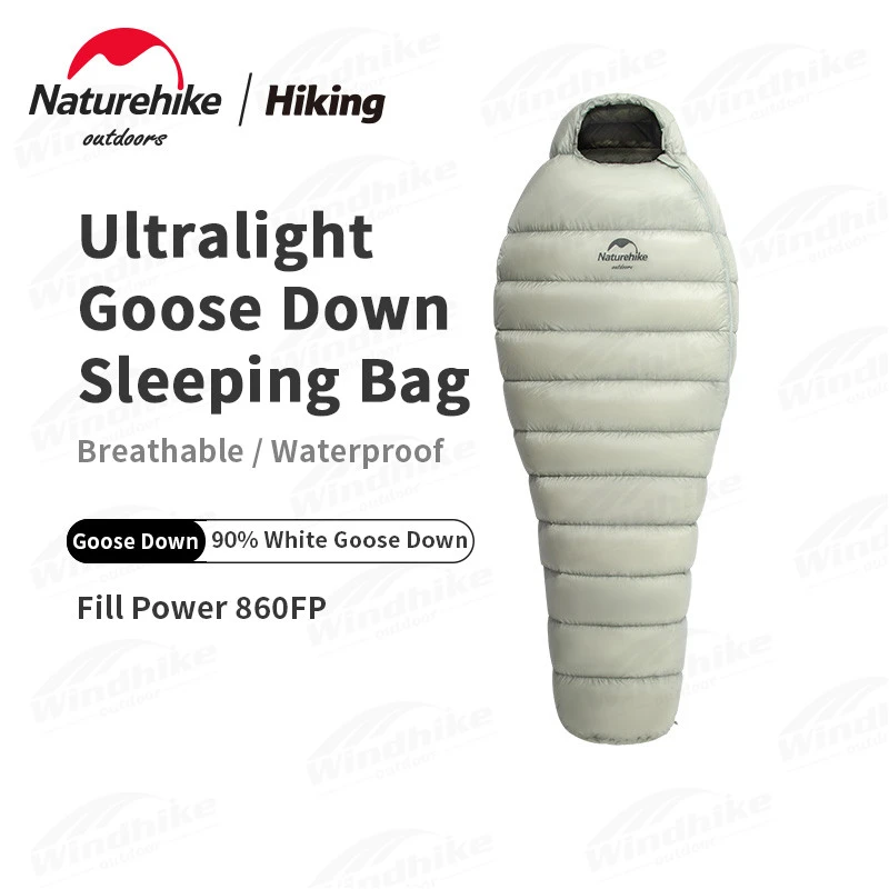 Naturehike bolsa de dormir de ℃ ~ 9 ℃ para adultos, saco de dormir plumas de ganso, engrosado aire libre, 860Fp, ultraligero, 430g|Sacos de - AliExpress