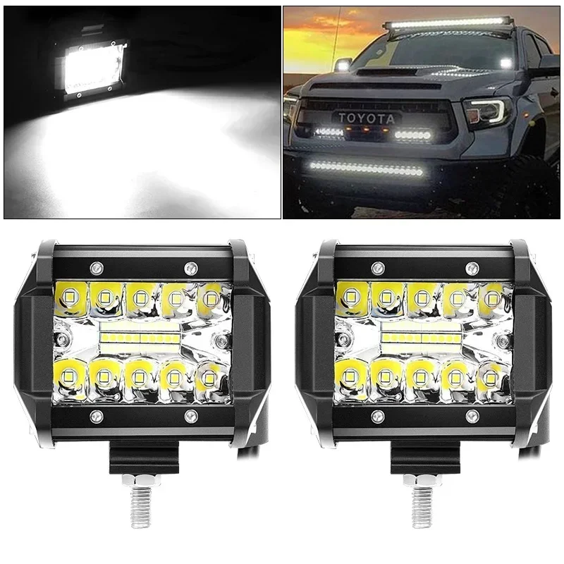 NEW 12V Offroad Spot Flood Combo Work Light LED Light Bar Superbright 6000K for Car SUV 4x4 Boat ATV Barra LED Headlights