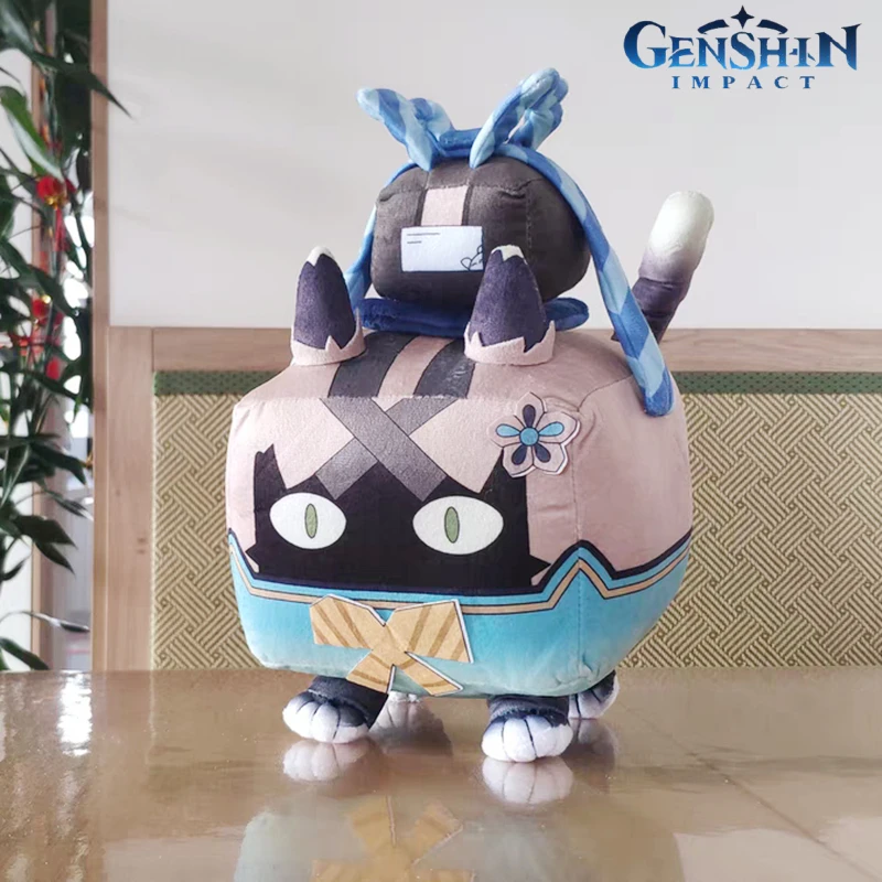 

30 см аниме игра Genshin Impact Kirara Cat Express Box Plus игрушки мультфильм Inazuma реквизит косплей телефон мягкий подарок для детей