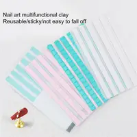 Nail Art Clay 96 Grids Good Stickiness Flexible Reusable Removable Nail Adhesive Glue Clay Sticky Tack Putty Nail Salon Supply 1