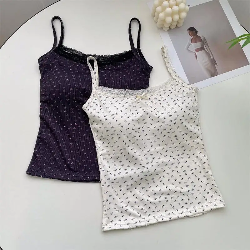 

Women's Ice Silk Halter Vest with Chest Pad, Sleeveless Bottom, Outside to Wear, All the Beautiful Back Top, Autumn, Winter